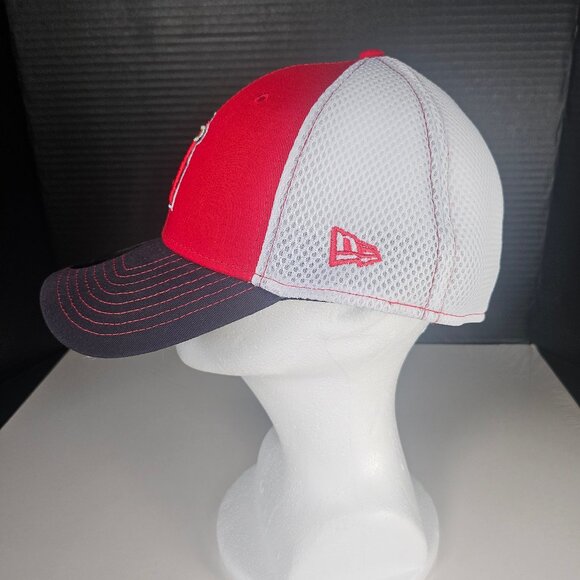 New Era 39 Red, White, Navy Silver Los Angeles Angels of Anaheim Collection Cap - Picture 5 of 11
